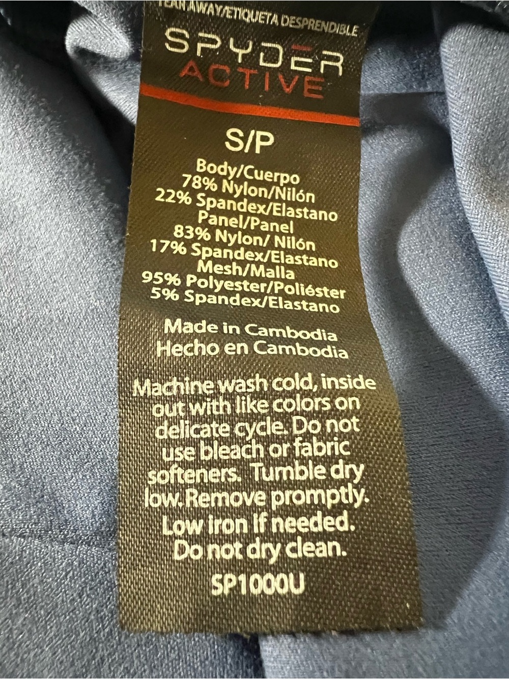 SPYDER FITTED ACTIVEWEAR LADIES SIZE S/P BEAUTIFUL SHADE OF BLUE - Picture 3 of 13